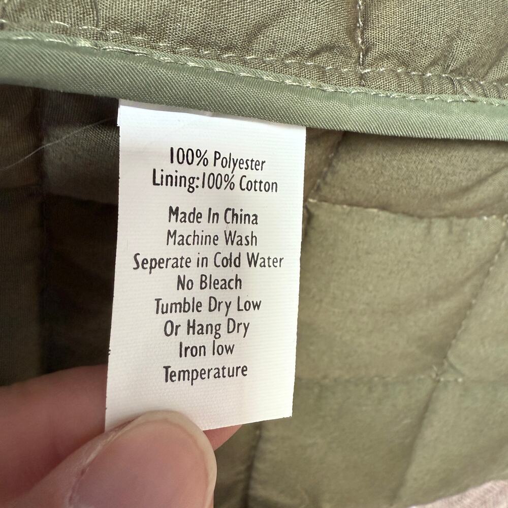 Womens Fayettechill green chore jacket - barn coat - olive - quilted - size L - Picture 11 of 11